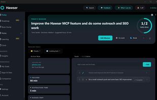 The main today page