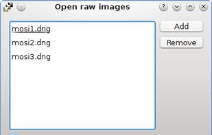 HDRMerge screenshot 1