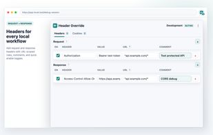 Headers tab