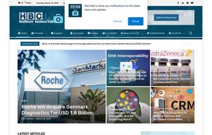 healthcare business club homepage 