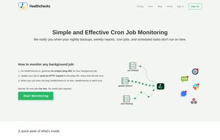 Healthchecks.io screenshot 1