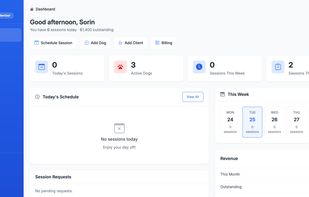 Dashboard view