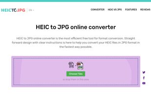 HEIC to JPG online converter screenshot 1