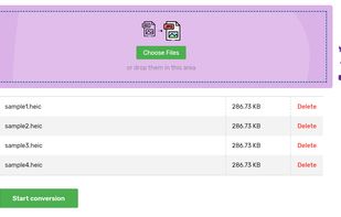 HEIC to JPG online converter screenshot 1