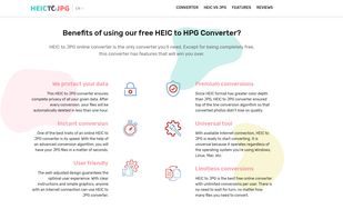 HEIC to JPG online converter screenshot 3