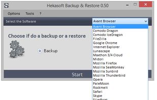 Hekasoft Backup & Restore screenshot 1