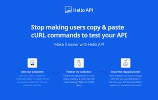 Hello API screenshot 1