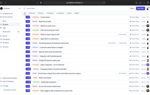 Admin Dashboard to manage customer feedback and feature voting.