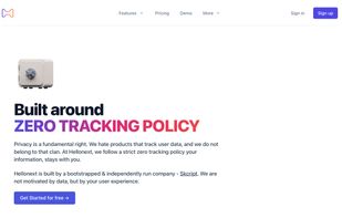 Zero tracking policy is strictly followed. No data is tracked.