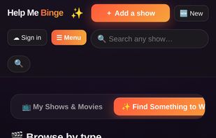 Help Me Binge screenshot 1