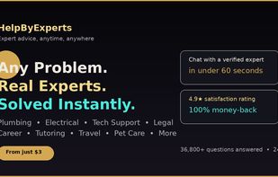 Any problem.
Real experts.
Solved instantly.