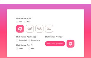 Chat Button Settings