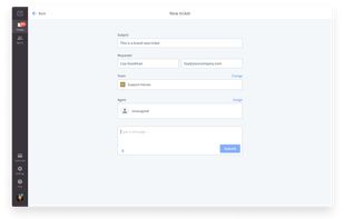 Create a new ticket in HelpDesk.