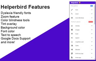 Helperbird screenshot 2