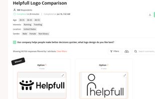 Logo comparison example