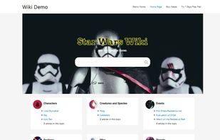 Helpie knowledge base main page