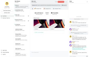 HelpWire Operator web account with access to all clients, their workstations, communication and settings.