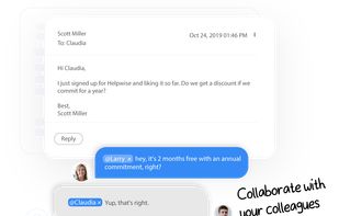 Collaborate with your team-mates in real-time.