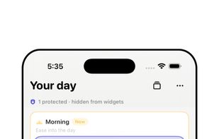 Protect a reminder in one gesture — drag the vault icon onto any row to lock it in Safe Folder.