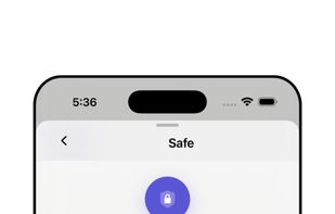 Safe Folder unlocks with Face ID or Touch ID. Sensitive reminder text stays in Keychain — hidden from widgets, Spotlight, and lock screen previews.