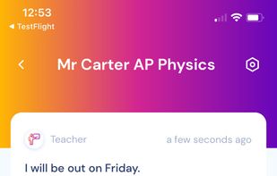 Mobile App - Class Posts