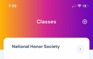 Mobile App - Classes
