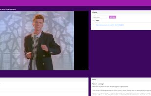 Screenshot of a watching room