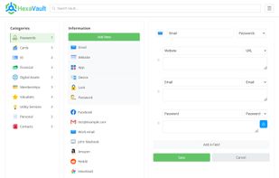 Adding a new entry via template