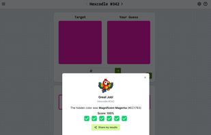 Hexcodle screenshot 2