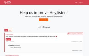 Here's how the project filled with ideas looks like
