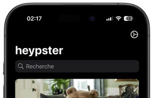 heypster in Dark mode - iPhone