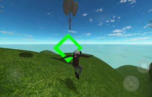 Running towards the goal.