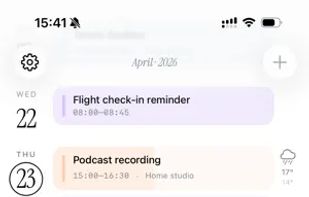 Hibi Calendar screenshot 2