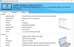 HiBit System Information screenshot 1