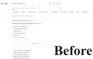 Hide Google AI Overviews screenshot 1