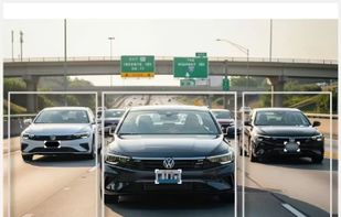 Comparison of three privacy methods applied to car license plates: black bar, pixelation, and blur.