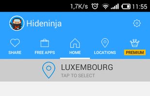 Hideninja VPN screenshot 1