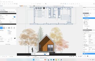 HighDesign on Windows, floor plan and elevation.