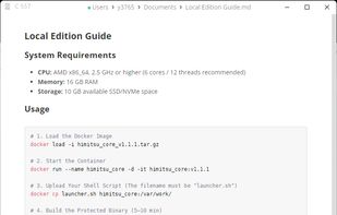 Simple Local Edition Usage
Use the Local Edition with just a few commands.