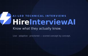 A live, adaptive, proctored AI technical interview that scores candidates concept by concept. Know what they actually know.