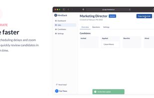Hire faster
Forget scheduling delays and zoom fatigue - quickly review candidates in your own time.