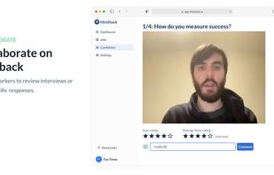 Collaborate on feedback
Add co-workers to review interviews or even specific responses.