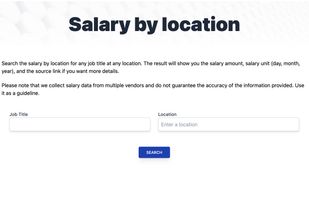 Find salary by location