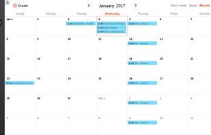 Exchange/Office 365 compatible calendar