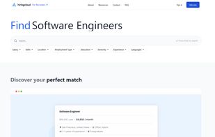 Main Page of HiringCloud for HRs