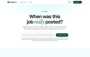 Free tool: check when a job was first posted