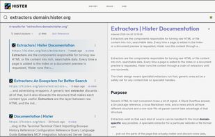 Hister screenshot 1