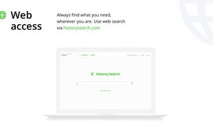 Always find what you need, wherever you are. Use web search via historysearch.com