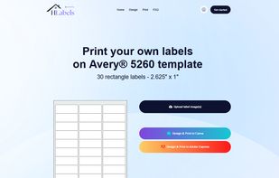 Print on Avery® 5260 template