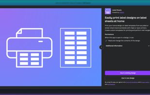 Print your Canva label designs on any label sheet template